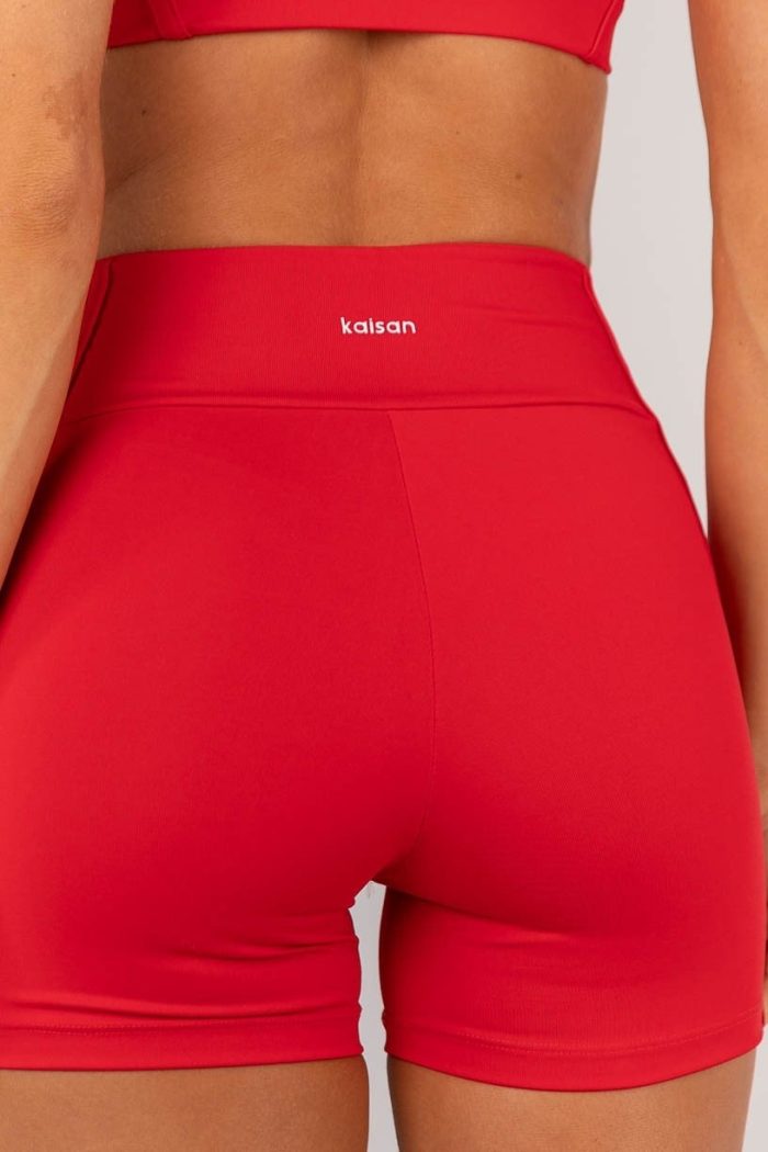 Short con Apliques en la Franja Lateral (Rojo) - Imagen 2