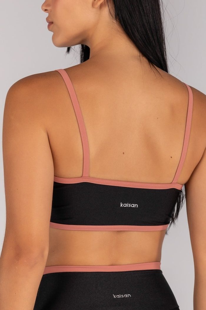 Top Metalizado con Tirantes (Negro / Terracota) - Imagen 3