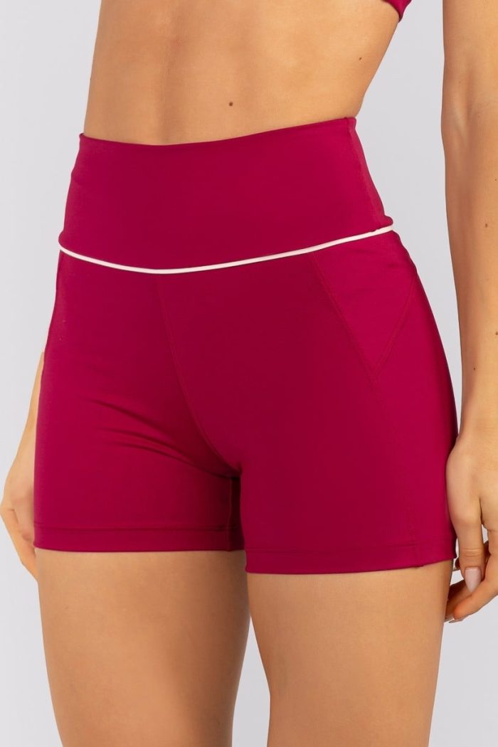 Short con Recortes y Ribete en la Cintura (Açaí / Vainilla) - Imagen 3