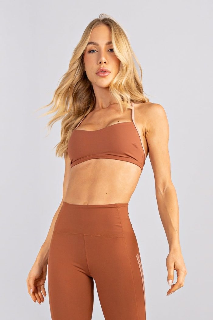 Top Slim con Tirantes Metalizados (Marrón / Rosé) - Imagen 7