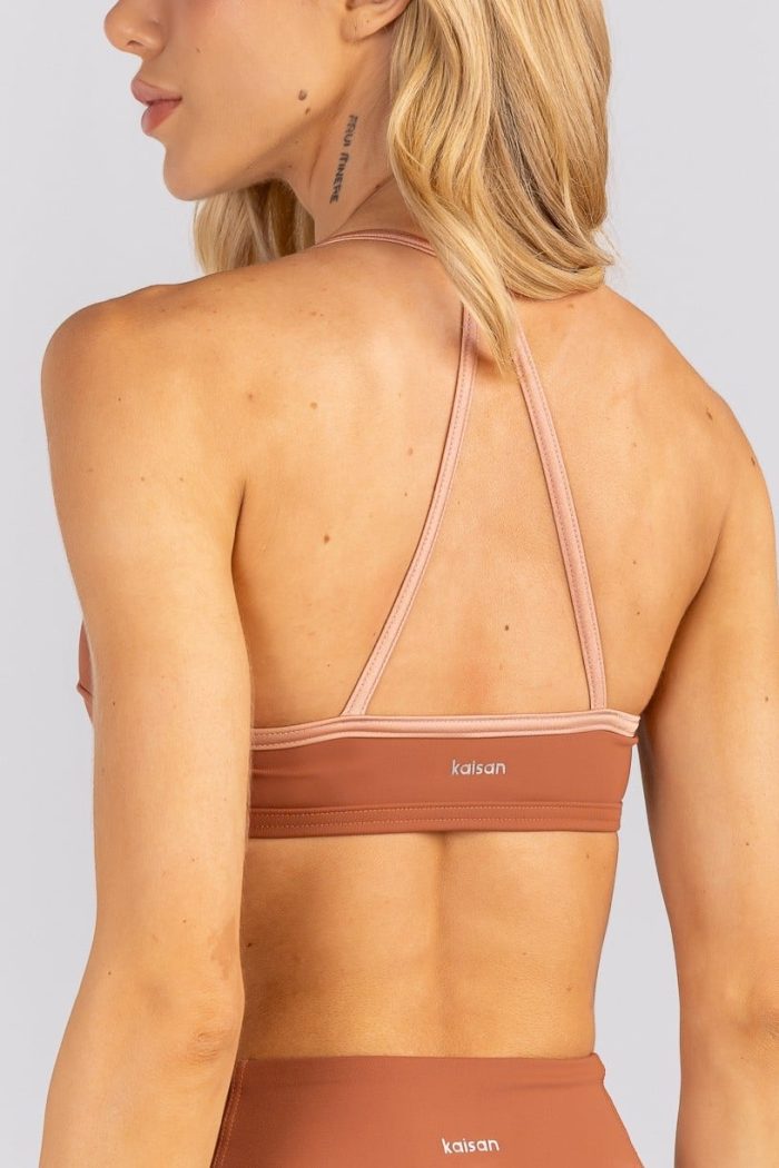 Top Slim con Tirantes Metalizados (Marrón / Rosé) - Imagen 2