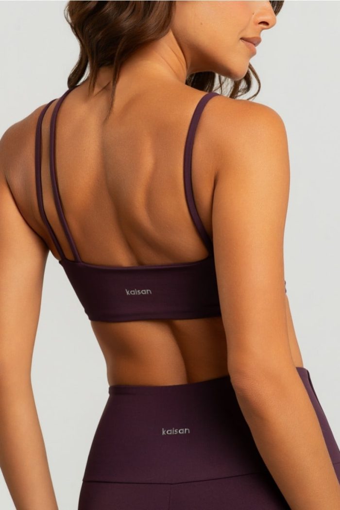 Top con escote recto y tirantes asimétricos (Velvet) - Imagen 2